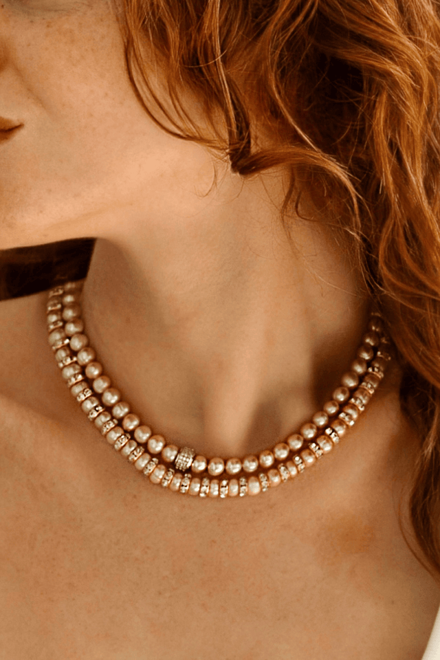 Bijoux perle rose
