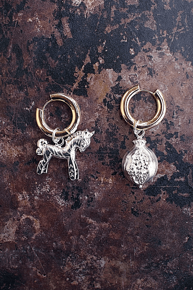 Boucles d'Oreilles Trésor de Troie (Grenade) - NEIJE