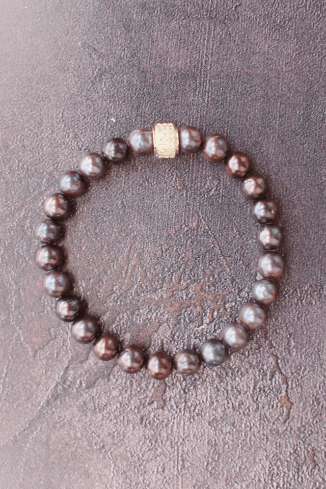 Bracelet Perles de Culture Noir