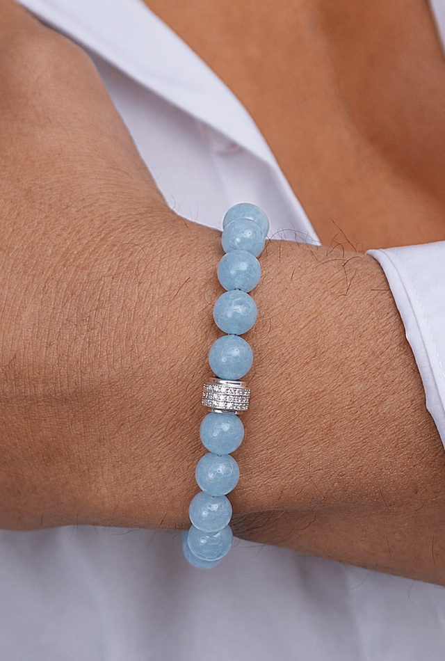 Bracelet Homme Aigue Marine
