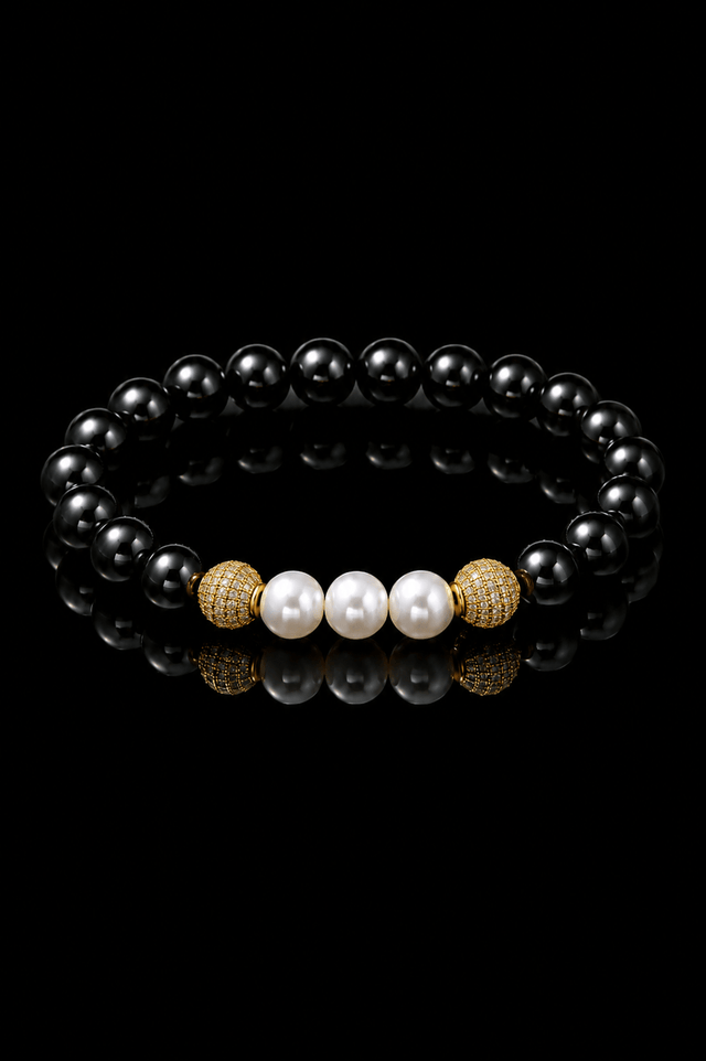 Bracelet Eclipse Onyx et Or Jaune - NEIJE
