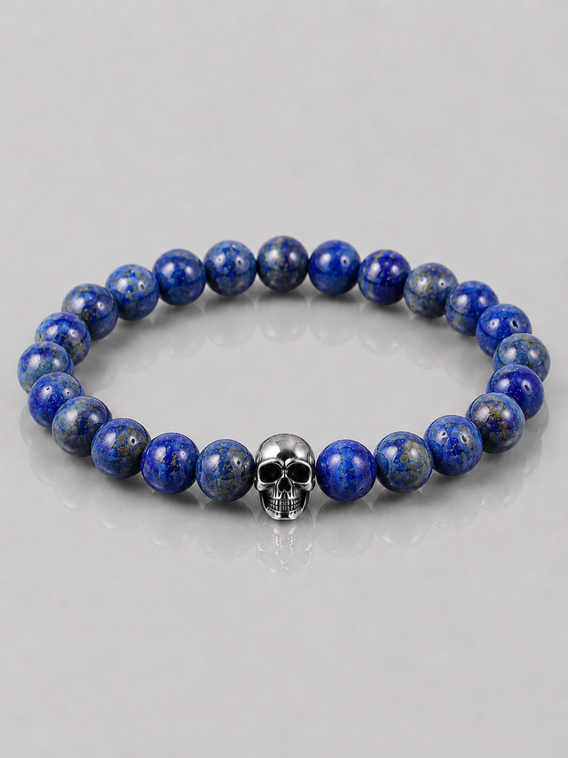 Bracelet Lapi Lazuli Crane Argent 925