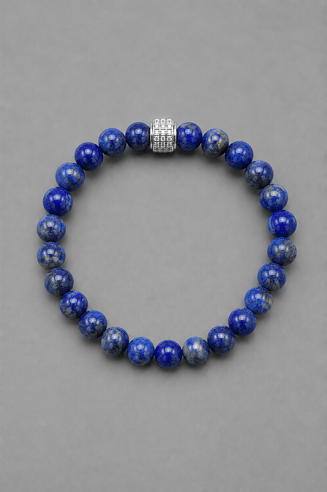 Bracelet Le Bleu Royal Lapis Lazuli Or Blanc - NEIJE