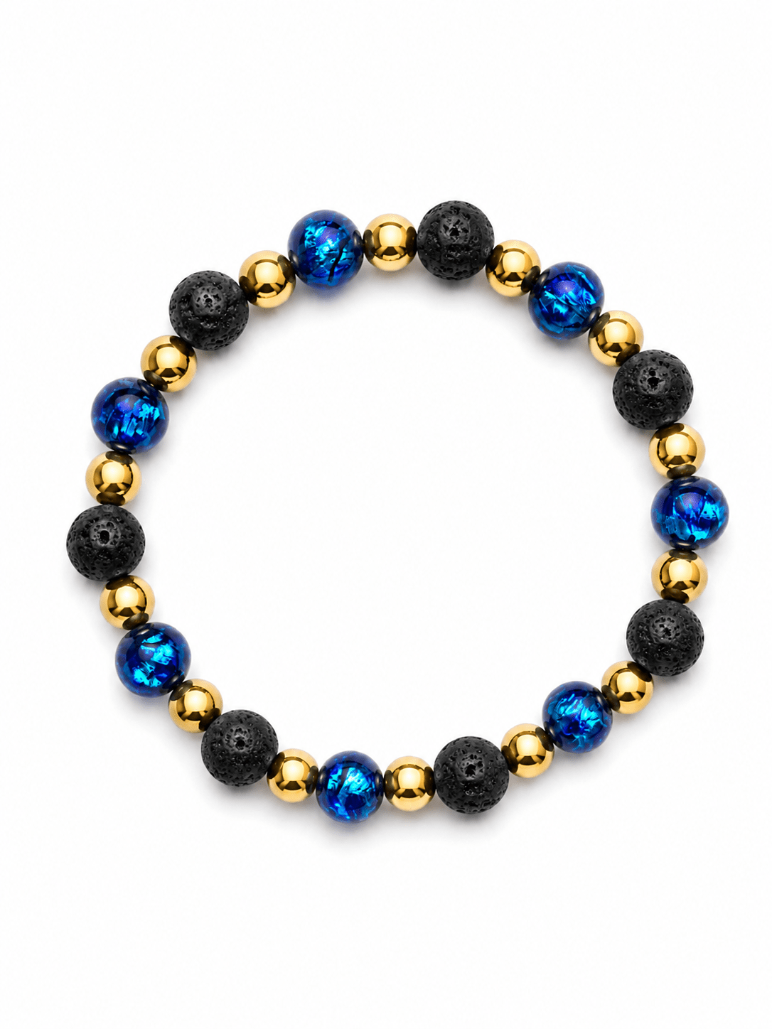 Men's Okinawa Hotaru Bead & Lava Stone Bracelet – NEIJE