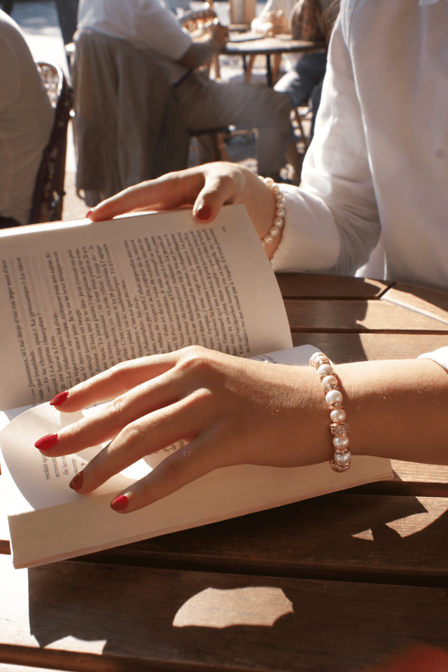 Bracelet Madame Bovary Perles de Culture Roses - NEIJE