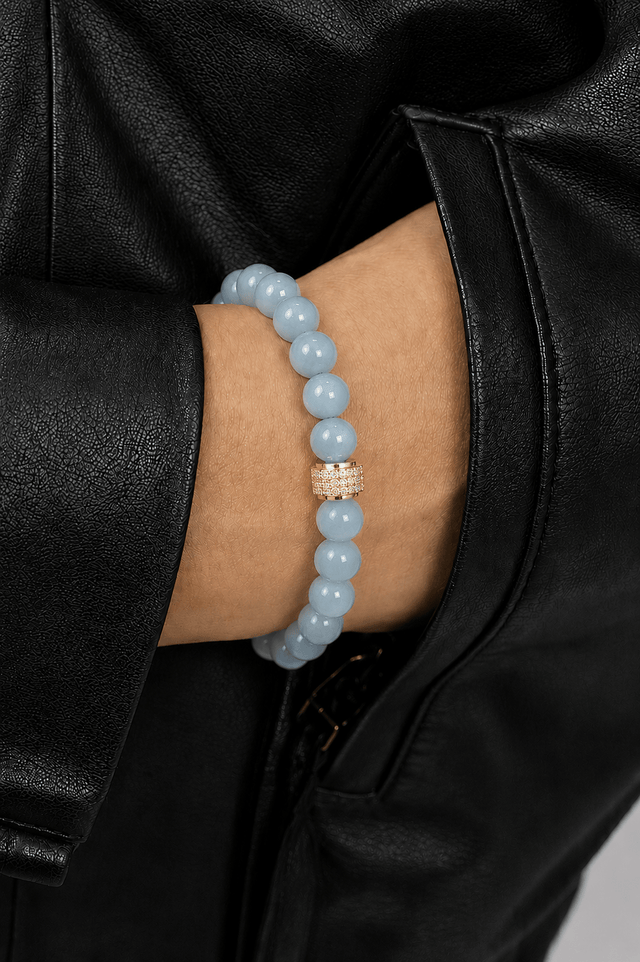 Bracelet Candy Aigue Marine Or Jaune - NEIJE