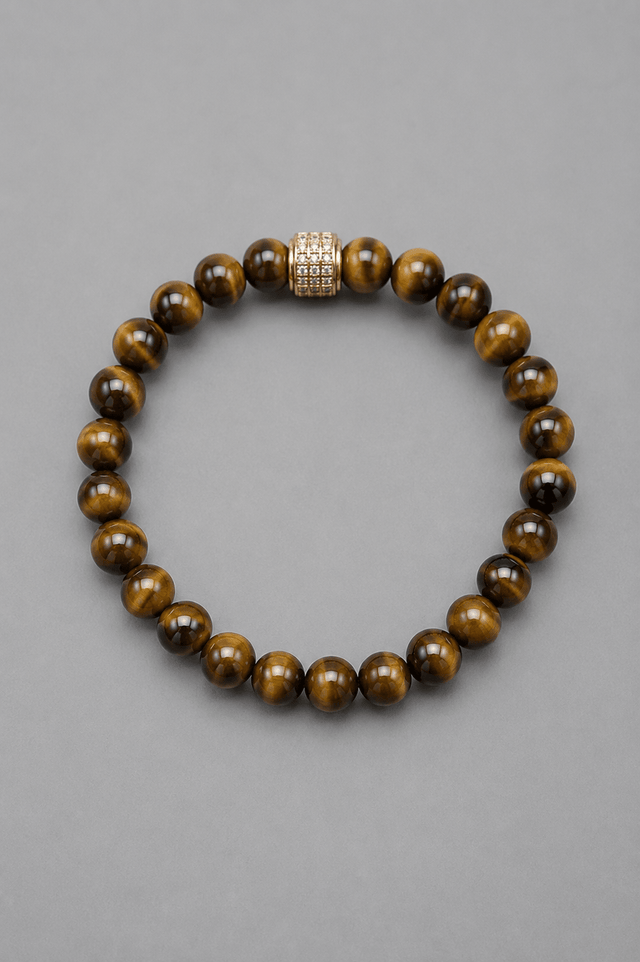 Bracelet Corto Oeil de Tigre Or Jaune - NEIJE