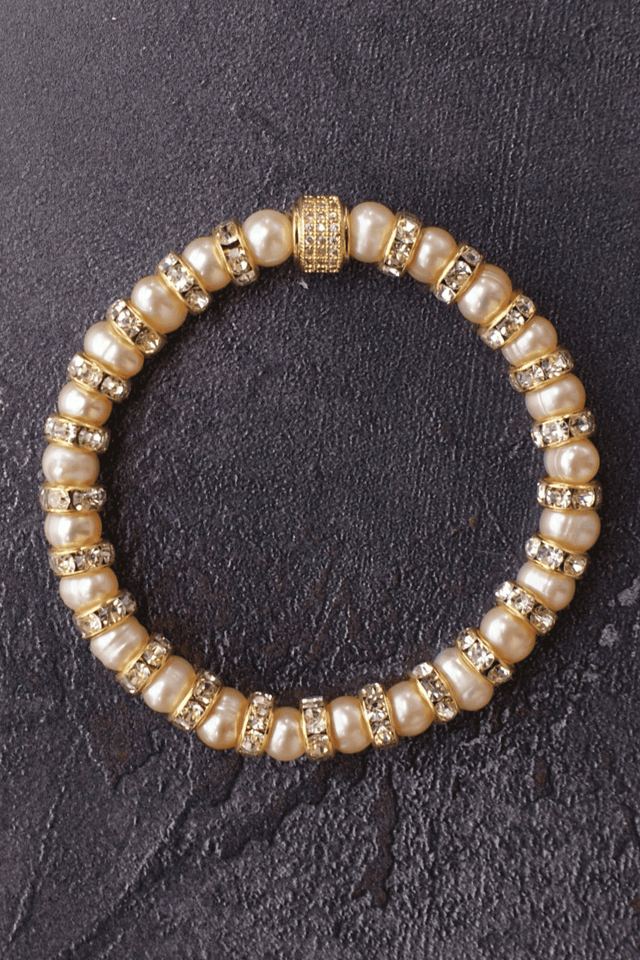 Bracelet Perles de Culture Rose