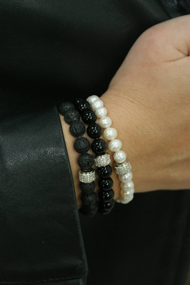 Bracelet en Perle de Culture et Or Blanc