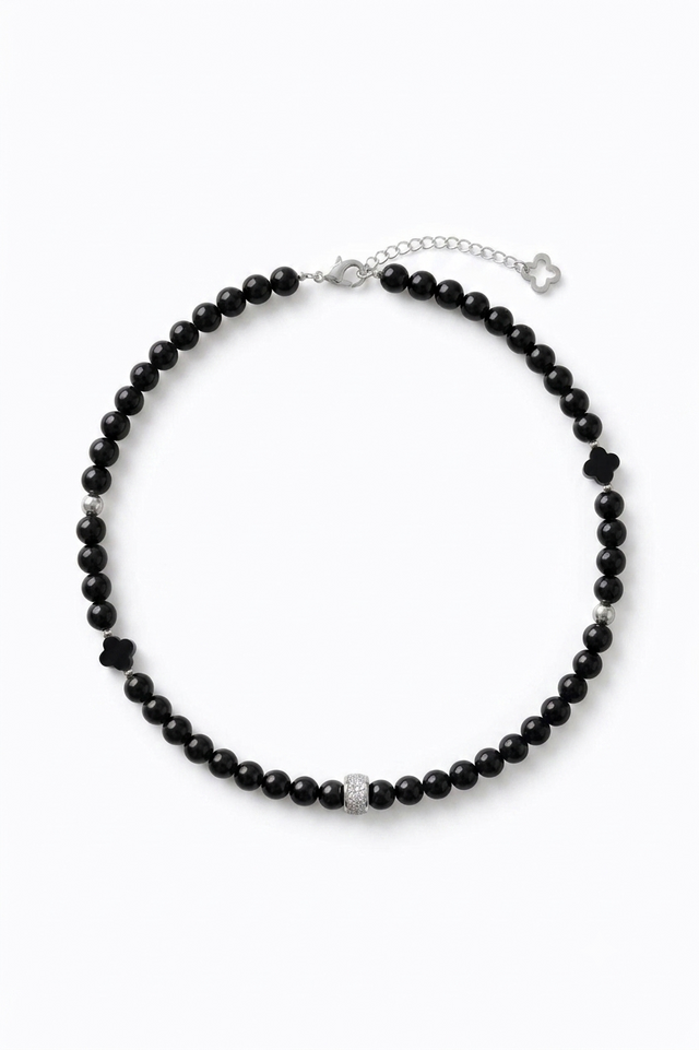 Collier Homme Onyx et Argent 925 - NEIJE