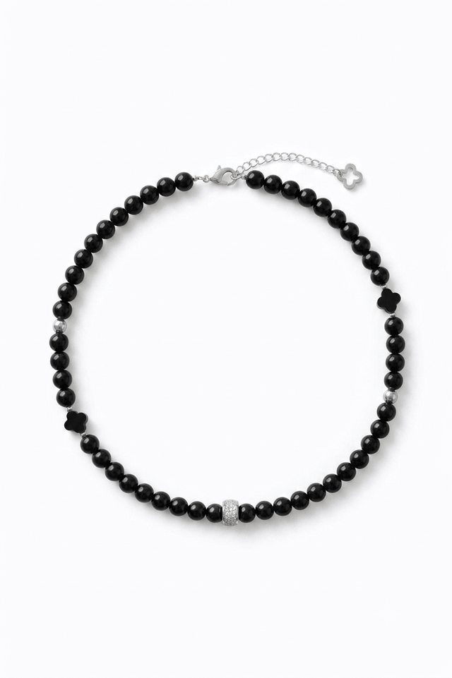 Collier Iconic Onyx et Argent 925 - NEIJE