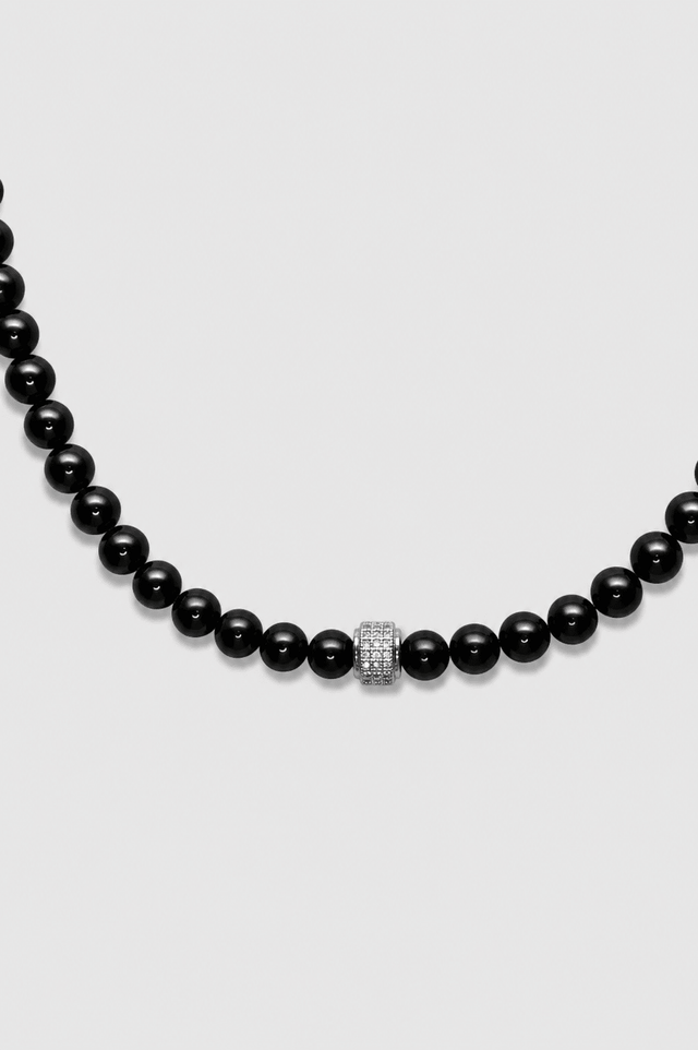 Collier Dorian Onyx et Argent 925 - NEIJE