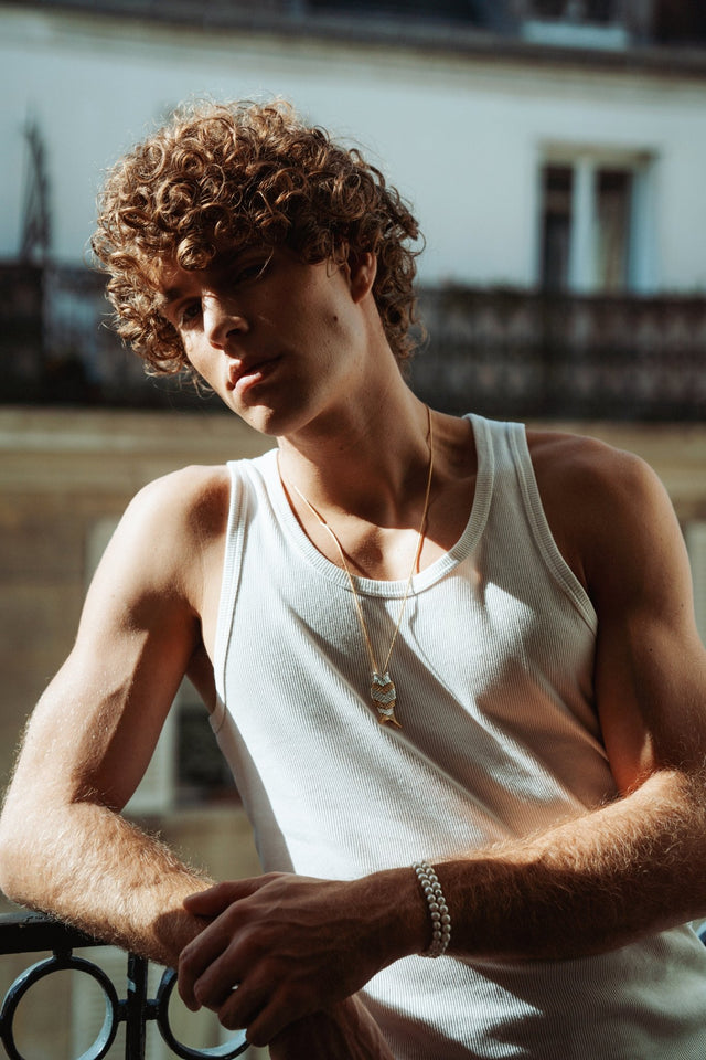 pendentif poisson homme