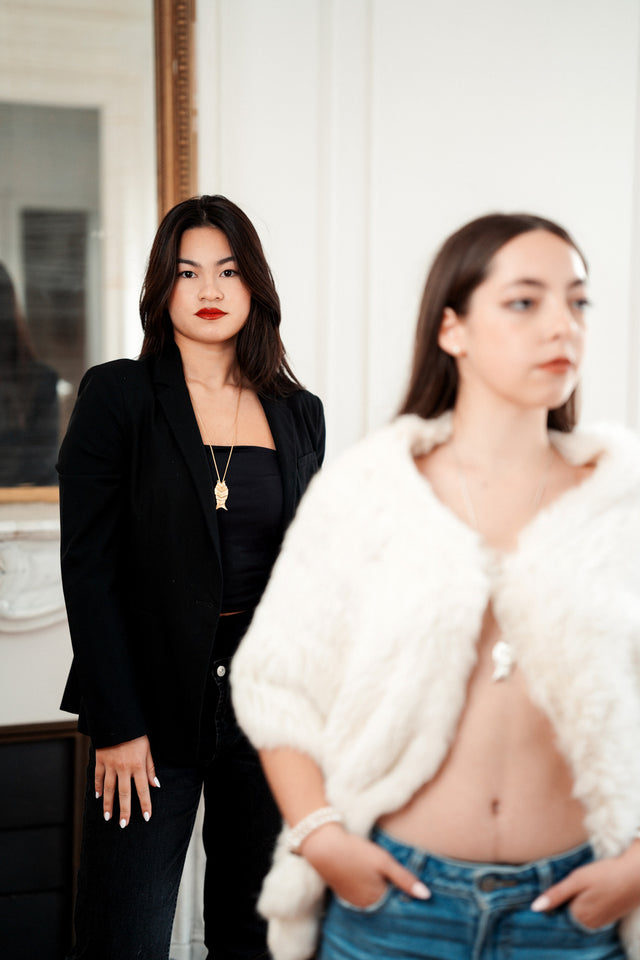 sautoir poisson articulé