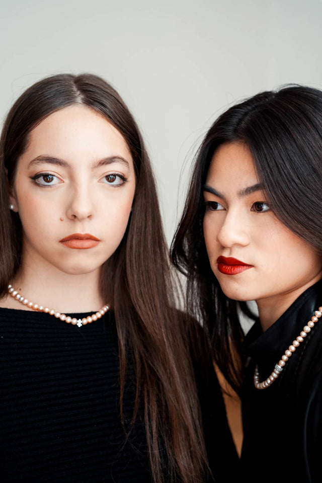 Collier en Perle de Culture Rose