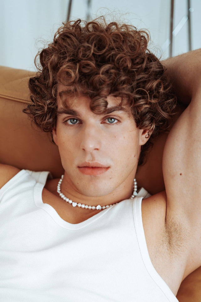 Collier Perles Hommes