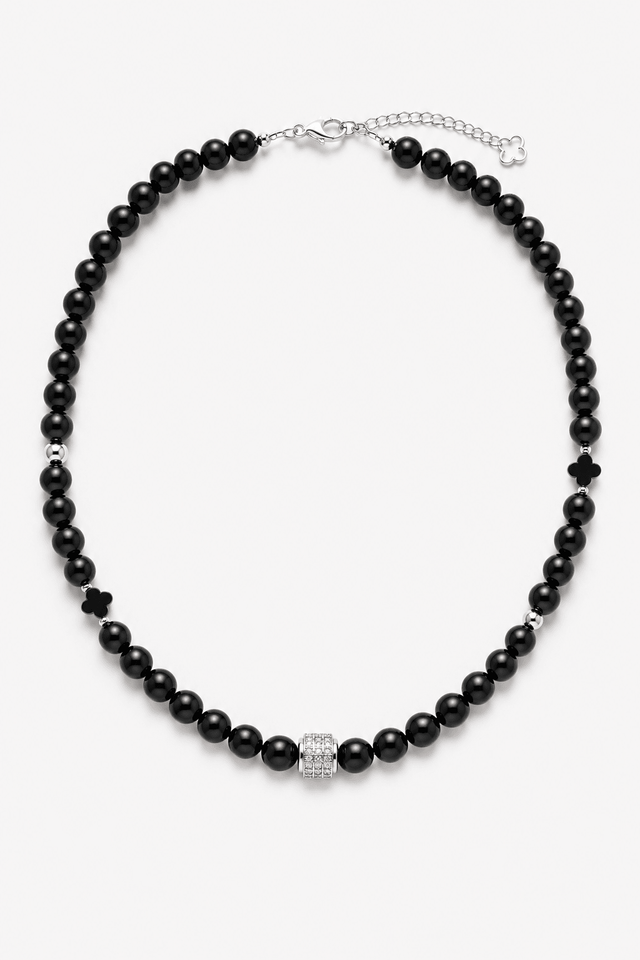 Collier Iconic Onyx et Argent 925 - NEIJE