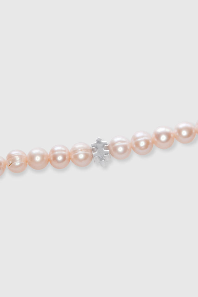 Collier Perles Roses et Argent 925 PUZZLE - NEIJE