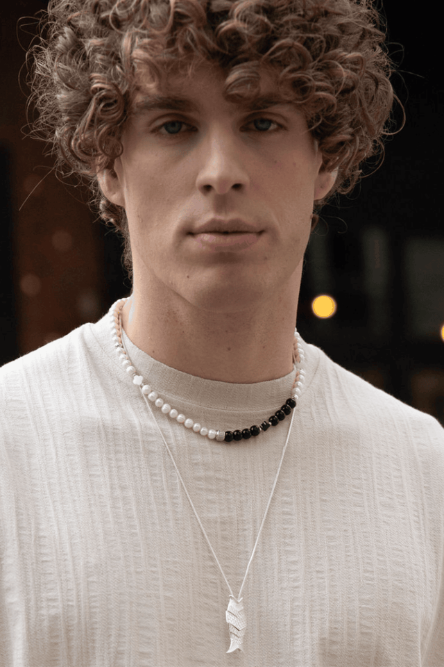 Collier Perle Homme