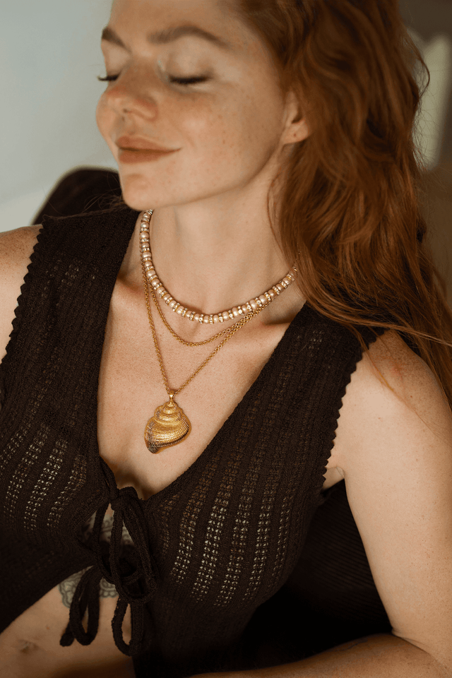 Sautoir Aphrodite et Coquillage Vintage - NEIJE