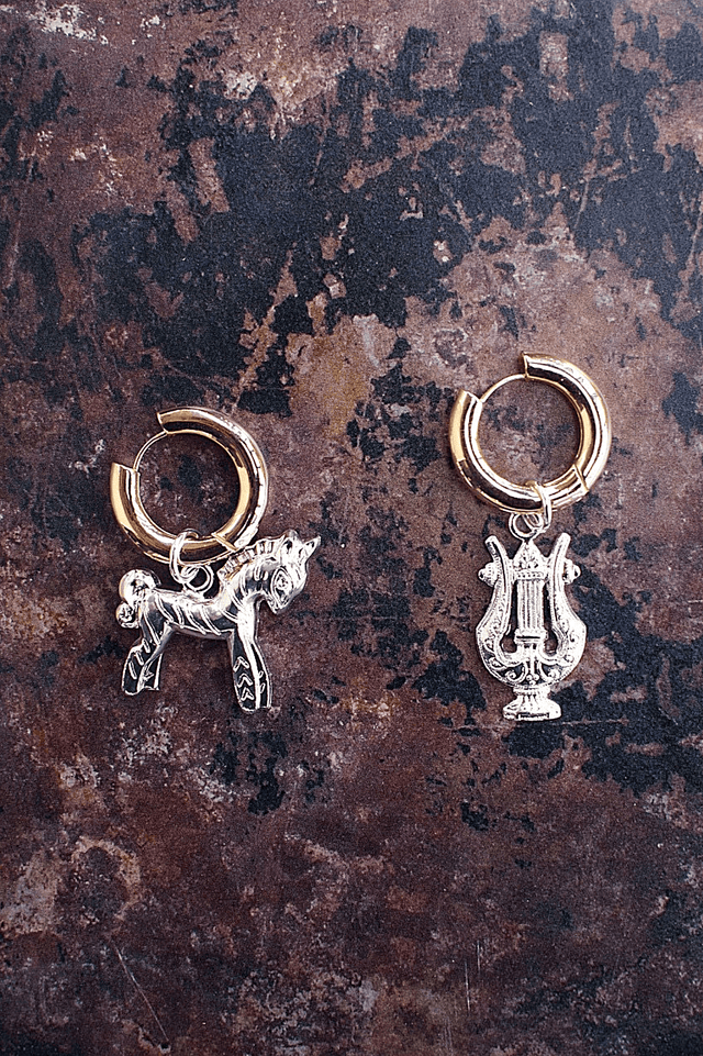 Boucles d'Oreilles Trésor de Troie (Lyre) - NEIJE