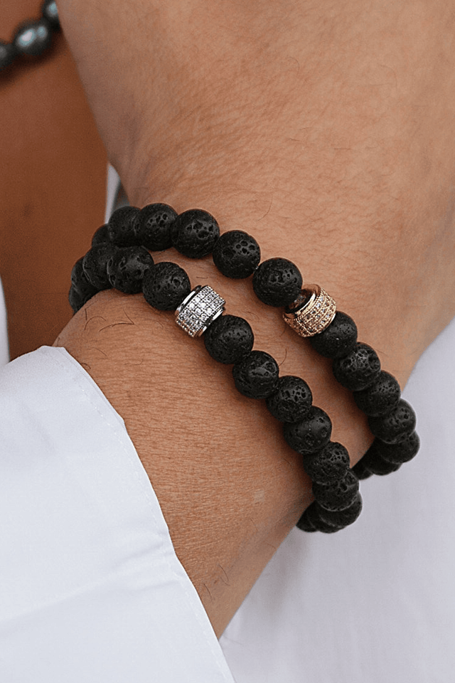 Bracelet Achille en Pierre de Lave - NEIJE