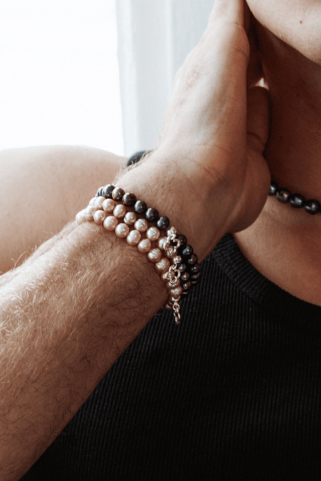 Bracelet Homme Perle d'eau douce
