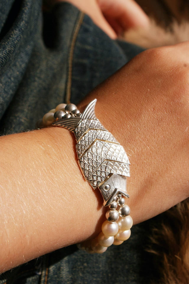 Bracelet Poisson Perle de Culture
