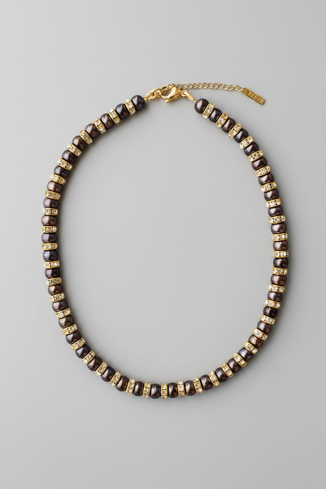 Collier Perles Tahiti et Diamant