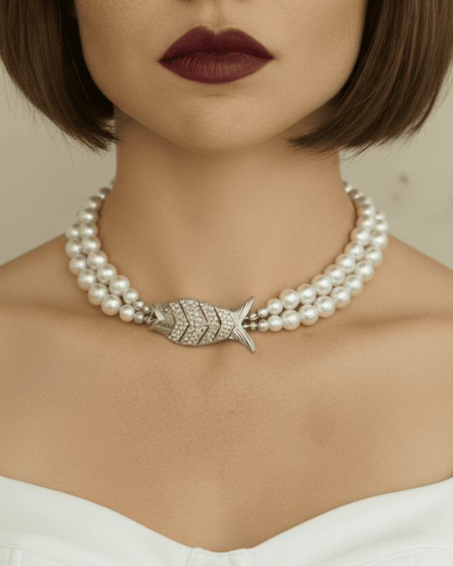 Choker Majestic Gefilte (Argent) - NEIJE