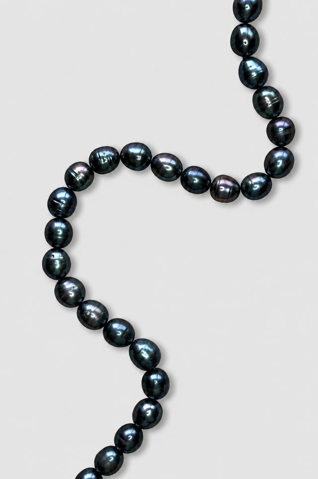 Collier Monte - Cristo Perles d'eau douce Noires - NEIJE