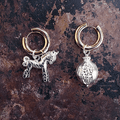 Boucle d Oreille Cheval Grenade