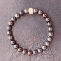 Bracelet Perles de Culture Noir