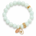 Bracelet Aigue Marine Pierre de Lune et Cornaline