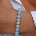 Bracelet pour Homme  en Aigue Marine