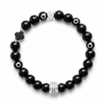 Bracelet Lucky Onyx Or Blanc - NEIJE