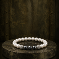 Bracelet Homme Perle d'eau douce et Hématite