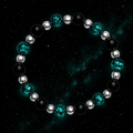 Bracelet Homme Perles Hotaru Onyx et Argent 925