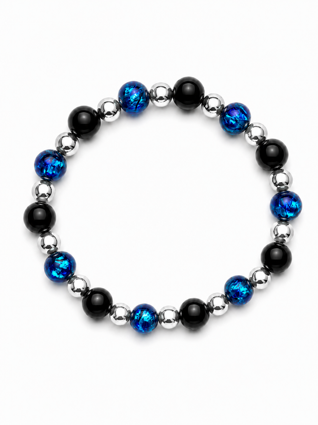Bracelet Homme Perles Hotaru et Argent 925