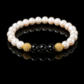 Bracelet Homme perle et onyx