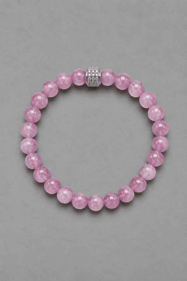 Bracelet Homme Kunzite Or Blanc - NEIJE