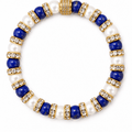 Parure Collier & Bracelet Lapis Lazuli et Perles de Culture - Nice 1960 - NEIJE