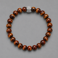 Bracelet Oeil de Taureau Or Blanc
