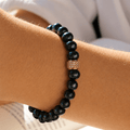 Bracelet Marlow Perles de Culture Noir Profond Or Jaune - NEIJE
