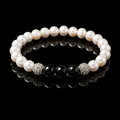 Bracelet Perles d'eau douce et Onyx