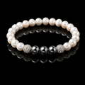 Bracelet Perle d'eau douce et Hématite - NEIJE