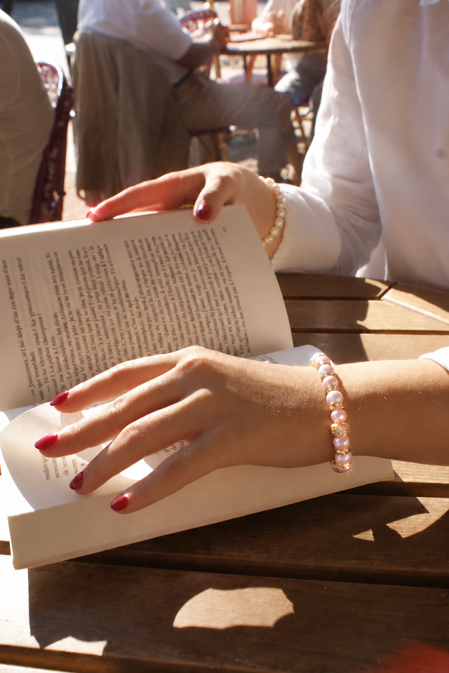 Bracelet Perles Roses - NEIJE