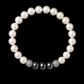 Bracelet Homme Perles d'eau douce et Hématite