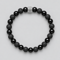 Bracelet Pierre de Lave et Onyx pour Homme - NEIJE