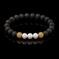 Bracelet Homme Pierre de Lave